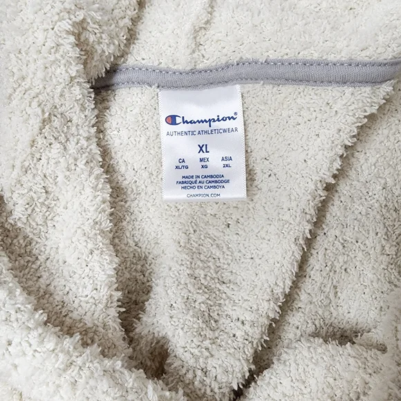 Champion hoodie & pajama shorts set size X-Large Long sleeves - Picture 13 of 15